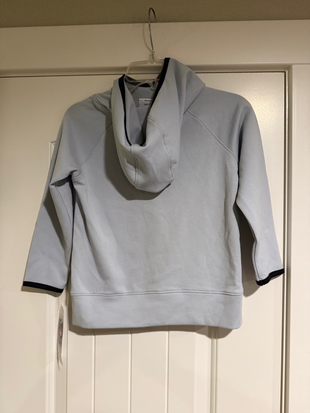 NFL Eagles Light Gray Crewneck Sweatshirt with Teal Logo - Picture 3 of 6